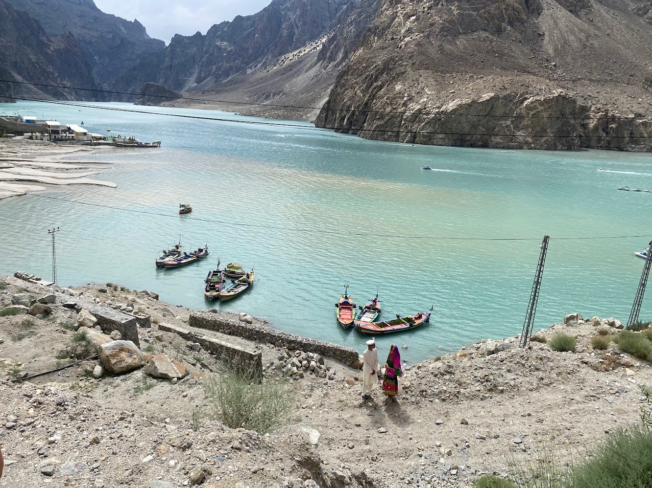 Attabad Lake turquoise water Hunza