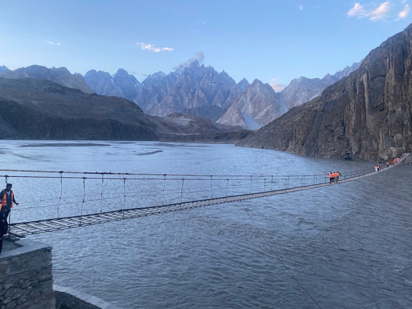 Hussaini suspension bridge Hunza river