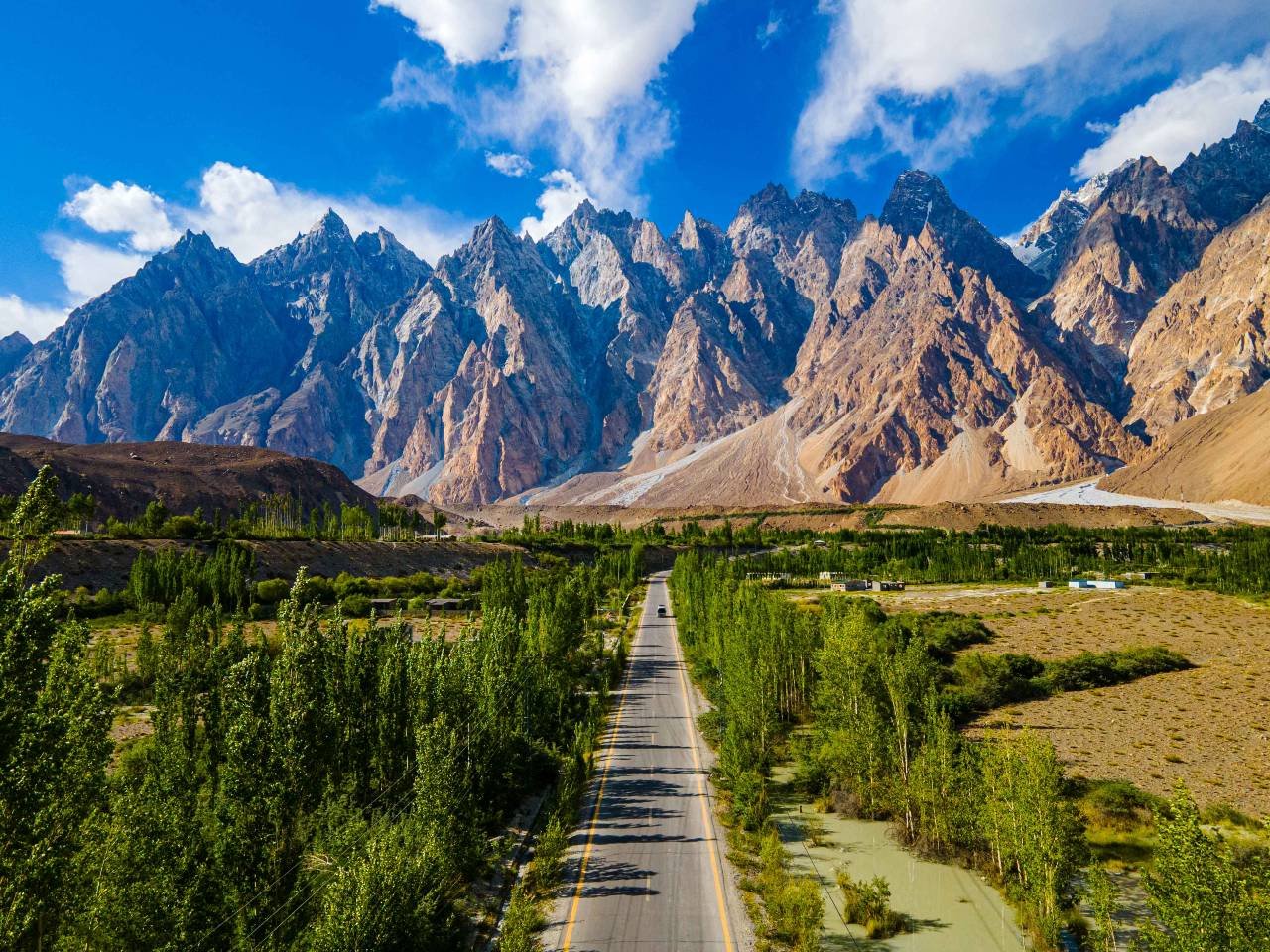 Passu Cones cathedral peaks upper Hunza