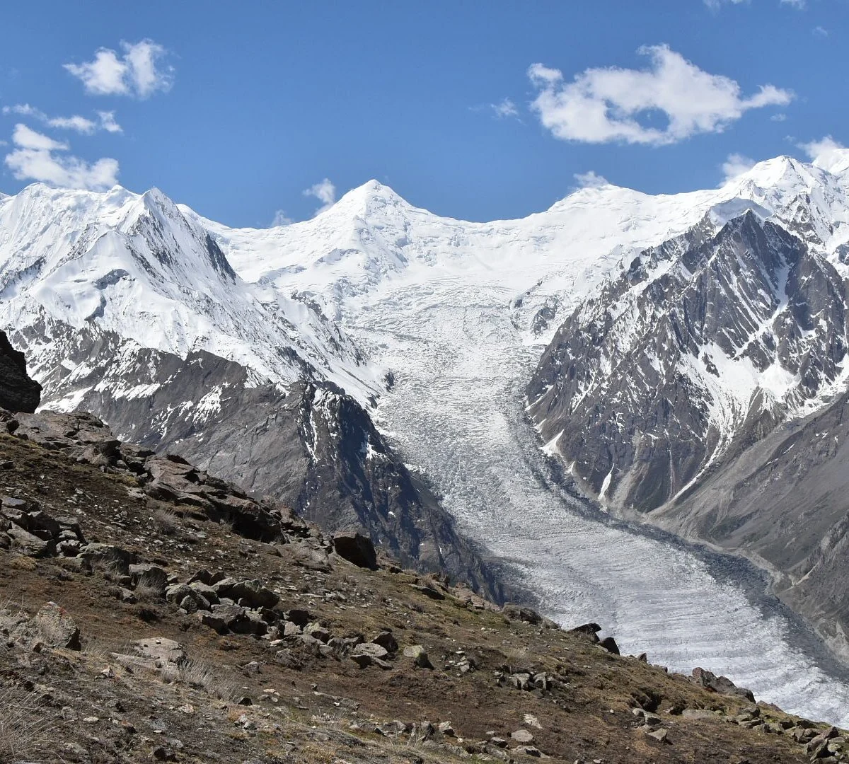 Hopper Glacier Nagar Valley near Hunza